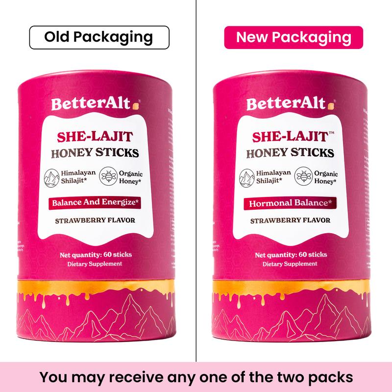 Women’s Multi-Mineral Honey Sticks 🍓 Shilajit, Shatavari & Saffron | Hormonal Balance & Energy | 30 Pack