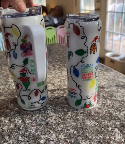 Light Up Christmas Holiday tumbler