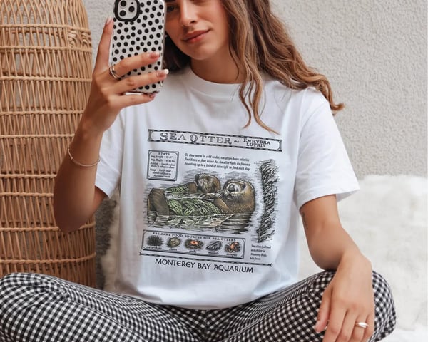 Monterey Bay Aquarium otter shirt