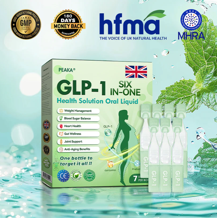 🇬🇧 PEAKA® 6-in-1 Health Drops 🚨 Just one small dose daily—see results in as little as a week. Helps maintain a healthy weight, heart function, stabilize blood sugar, improve sleep, relieve joint discomfort, and more.