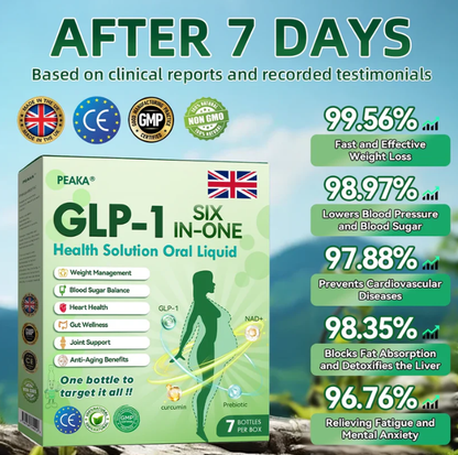 🇬🇧 PEAKA® 6-in-1 Health Drops 🚨 Just one small dose daily—see results in as little as a week. Helps maintain a healthy weight, heart function, stabilize blood sugar, improve sleep, relieve joint discomfort, and more.