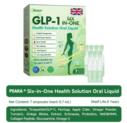 🇬🇧 PEAKA® 6-in-1 Health Drops 🚨 Just one small dose daily—see results in as little as a week. Helps maintain a healthy weight, heart function, stabilize blood sugar, improve sleep, relieve joint discomfort, and more.