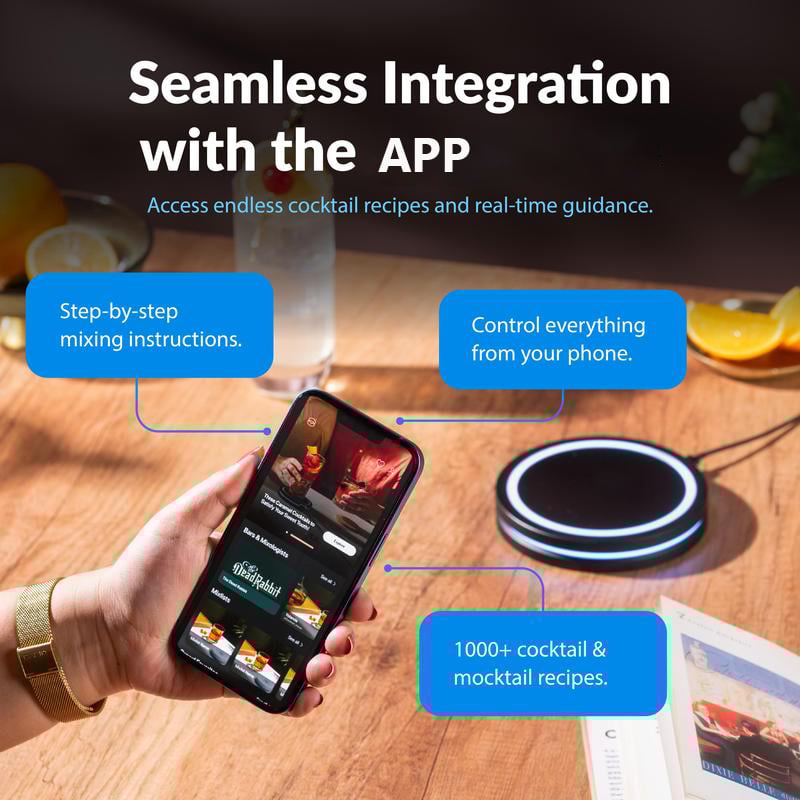 The Smart Coaster 2.0 | Effortless, Professional Cocktails at Home 💡🔒