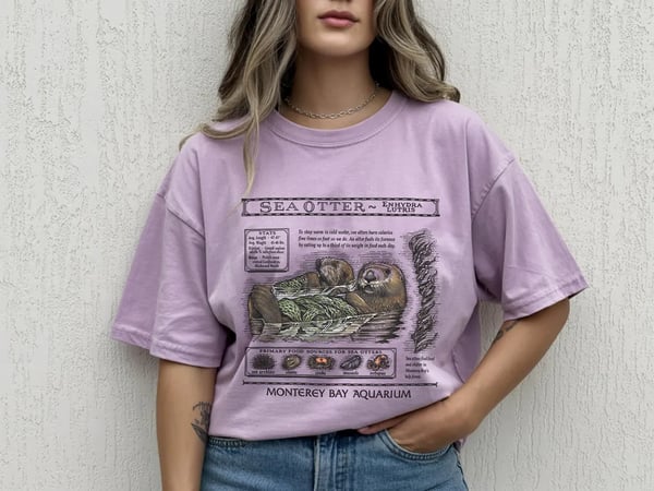 Monterey Bay Aquarium otter shirt