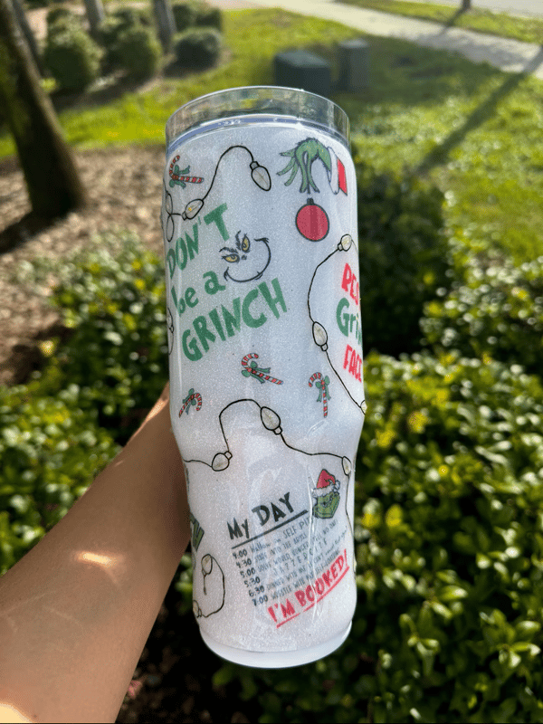 Light Up Christmas Holiday tumbler