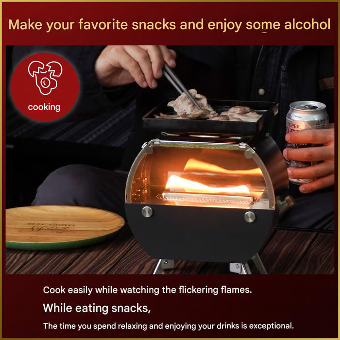 🔥Hot Sale 49% off🌟-Multifunctional outdoor camping barbecue stove🏕️
