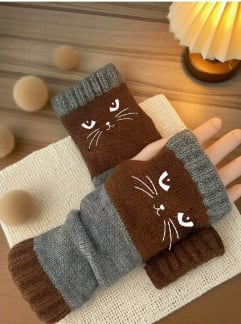 🎁Last Day Promotion 49% OFF🐱Knitted Fingerless Gloves🧶