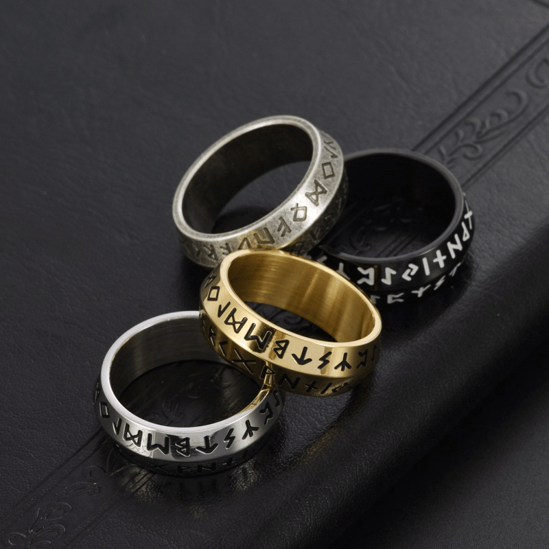 💥LAST DAY SALE 49% OFF⚔️Viking Rune Rotating Ring💍（💥Buy 3 Get 1 Free ）