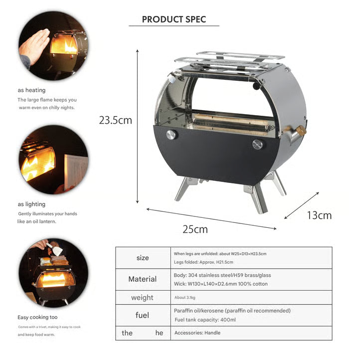 🔥Hot Sale 49% off🌟-Multifunctional outdoor camping barbecue stove🏕️