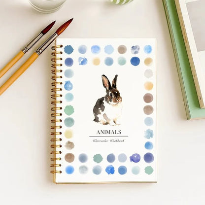 🔥LAST DAY SALE 60% OFF 🖼️Beginner-Friendly💕 Watercolor Workbook