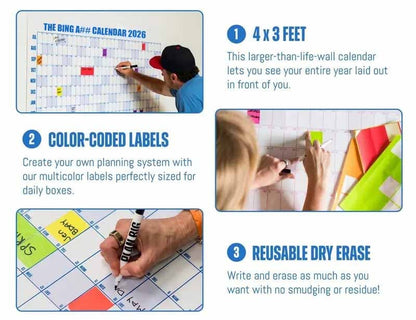 🔥Last Day 49% OFF 📅The Bign A## Calendar 2026 - Design Your Amazing 2026!🏃