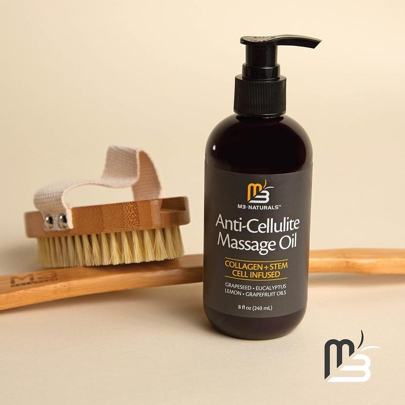Anti-Cellulite Body Oil 8oz 💧 Firm, Smooth & Hydrate – Collagen-Infused Skincare by M3 Naturals