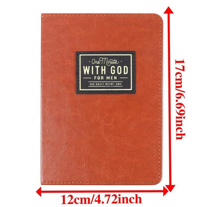 ✨One Minute with God for Men, 365 Days Devotional Journal, Portable Daily Reflections Book, Perfect Gift for Holidays Birthdays Christmas New Year✨