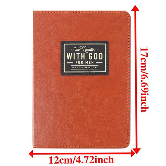 ✨One Minute with God for Men, 365 Days Devotional Journal, Portable Daily Reflections Book, Perfect Gift for Holidays Birthdays Christmas New Year✨
