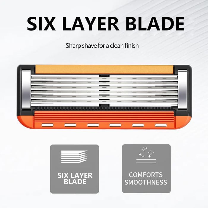 🔥Last Day 49% Discount For Only $19🌟48-Piece Men's Razor Blade Replacement Set with Free Handle - Ultra Sharp Stainless Steel Blades for Smooth Shaving