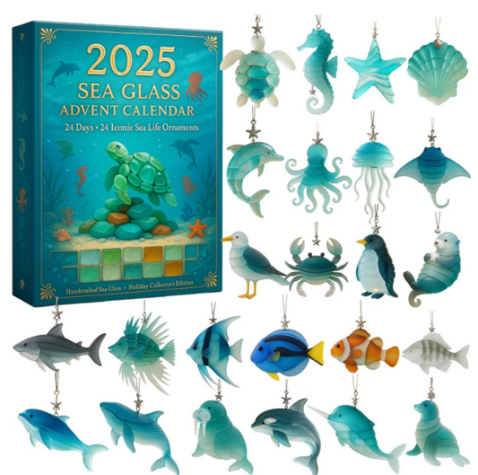 Last Day 49% OFF🔥2025 Sea Glass Advent Calendar · Ocean Treasures
