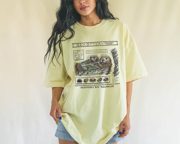Monterey Bay Aquarium otter shirt