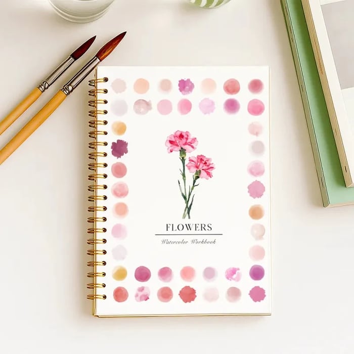 🔥LAST DAY SALE 60% OFF 🖼️Beginner-Friendly💕 Watercolor Workbook