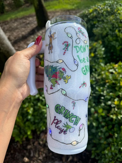 Light Up Christmas Holiday tumbler