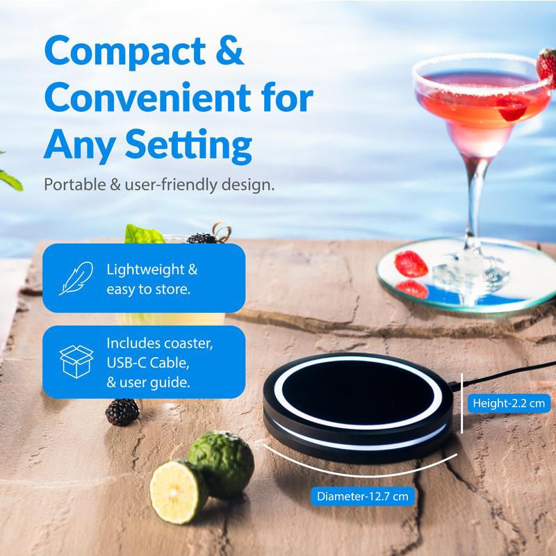 The Smart Coaster 2.0 | Effortless, Professional Cocktails at Home 💡🔒