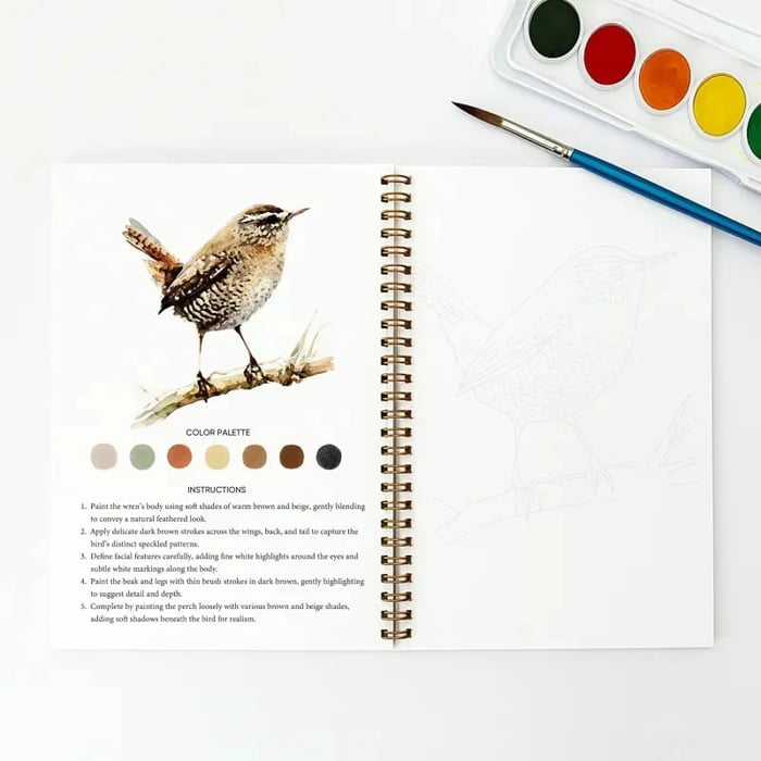 🔥LAST DAY SALE 60% OFF 🖼️Beginner-Friendly💕 Watercolor Workbook