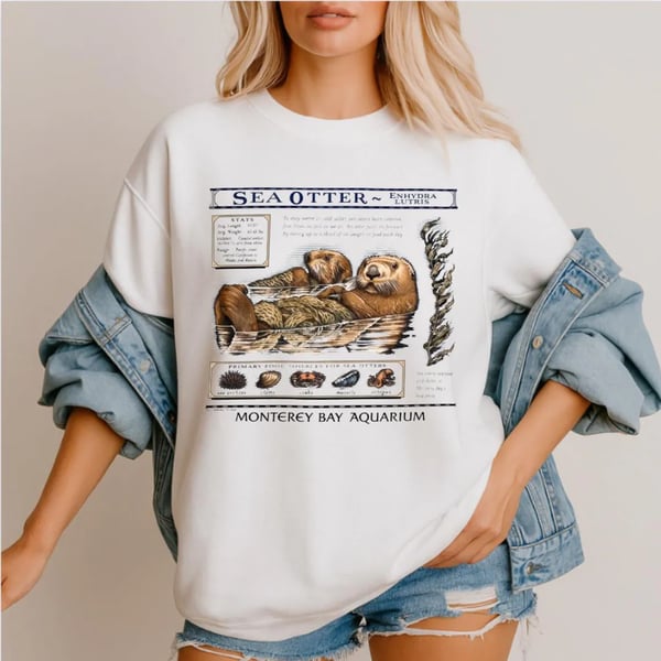 Monterey Bay Aquarium otter shirt